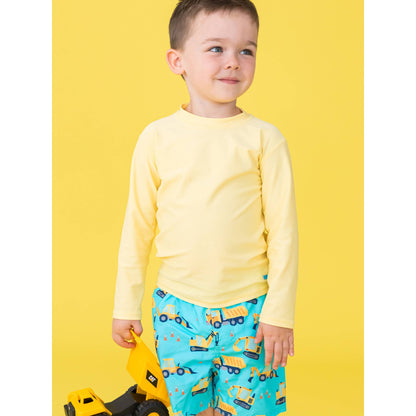 Boys Banana Long Sleeve Rash Guard