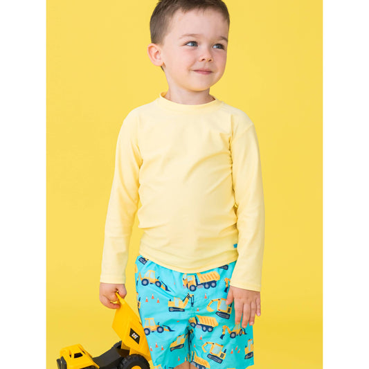Boys Banana Long Sleeve Rash Guard