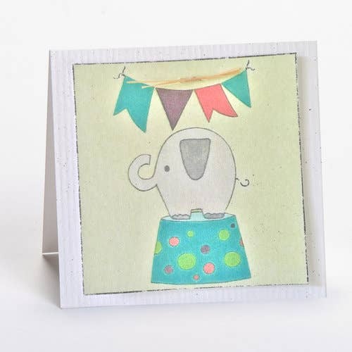 Elephant Gift Enclosure Card