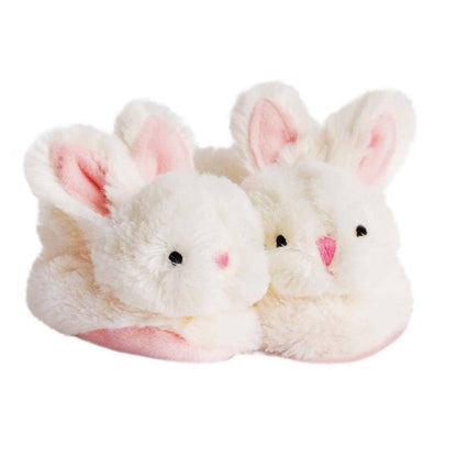 Pink Bunny Booties with Rattle