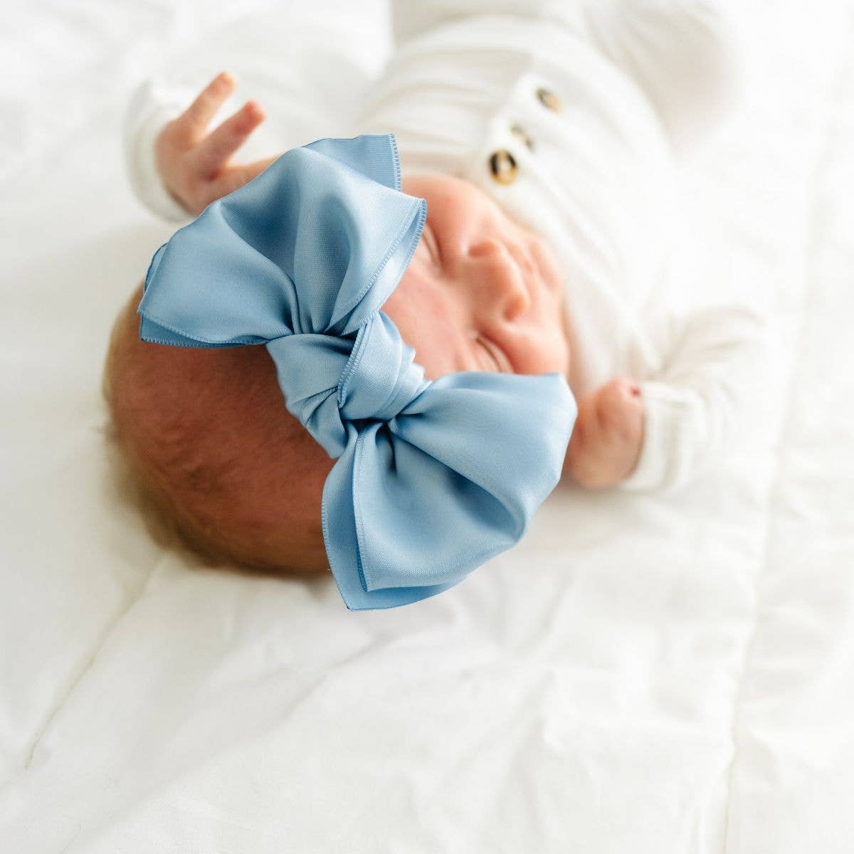 Baby Bling® Satin FAB® soft nylon headband with satin bow