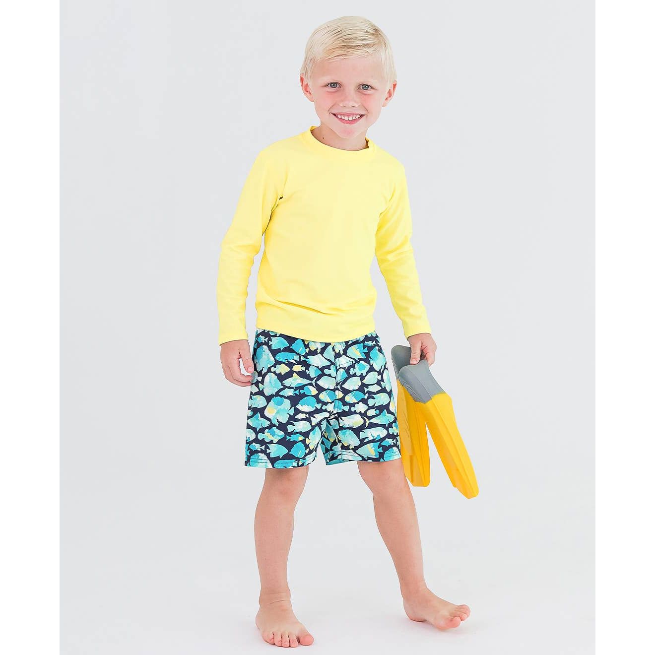 Boys Fish Friends Swim Trunks
