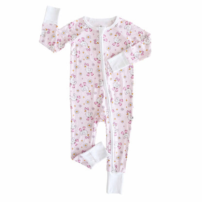 Silly Goose Convertible Zip Romper | Pink