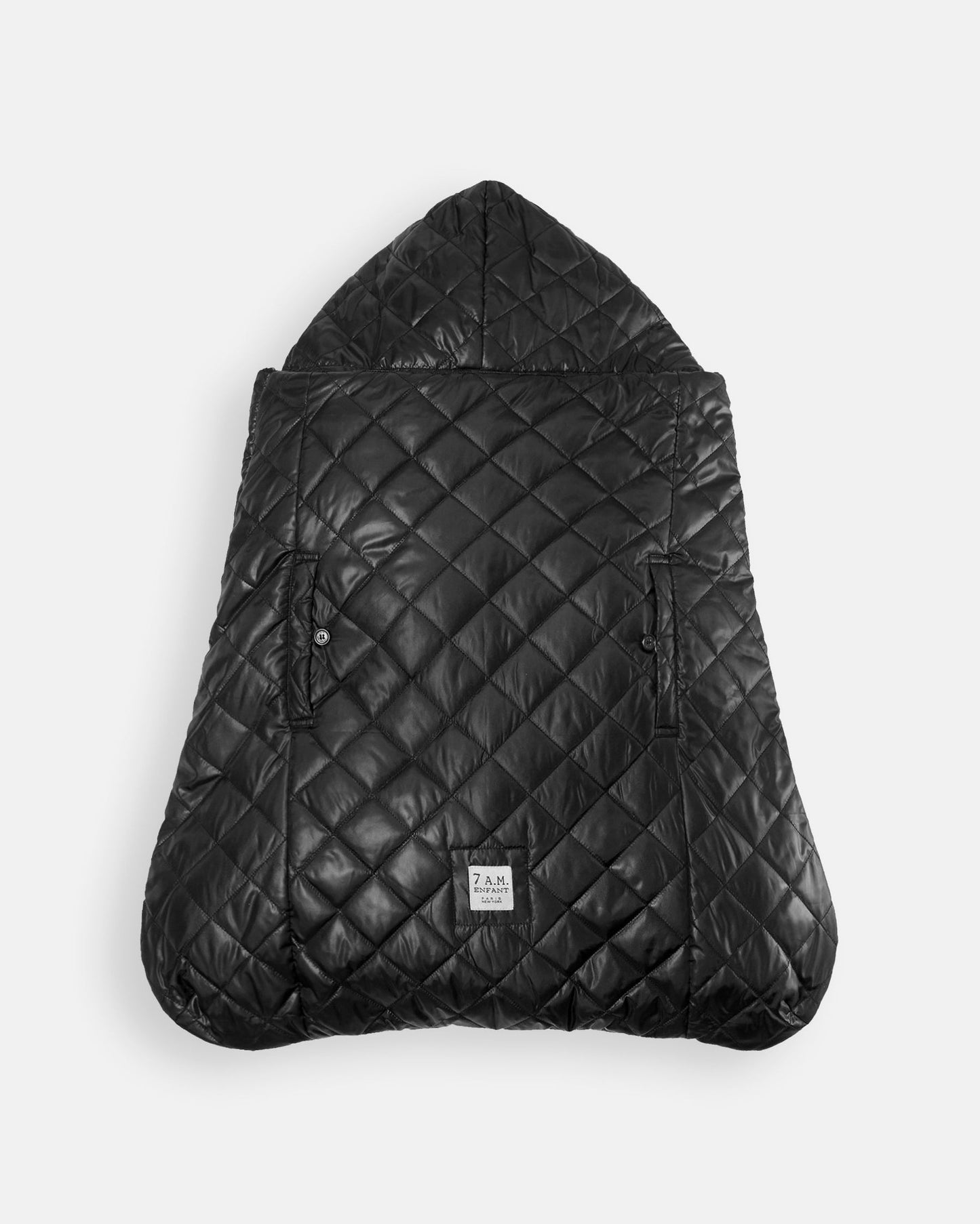 K-Poncho Black Plush