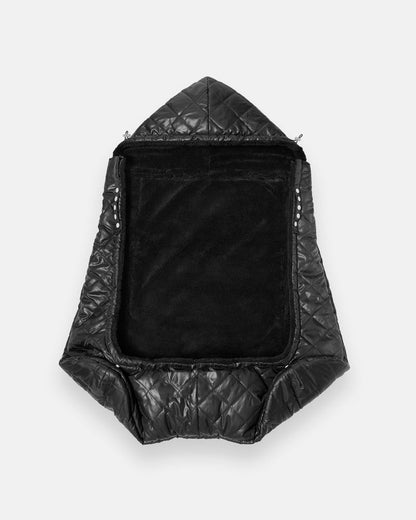 K-Poncho Black Plush