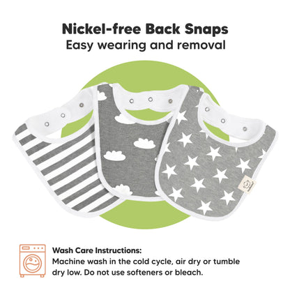 8-pack Urban Drool Bibs for Teething Baby Boys and Girls