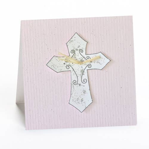Cross (PINK) Gift Enclosure Card
