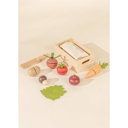 Wooden Vegetables Playset
