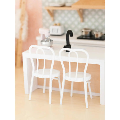 Dollhouse Metal Bistro Chair Set | White