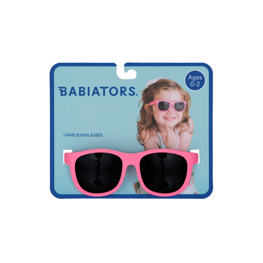 Hot Pink Wayfarer Kids Sunglasses on Peggable Hangtag