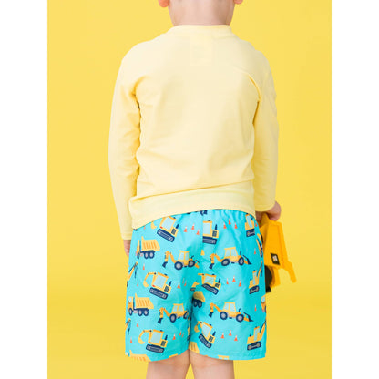 Boys Banana Long Sleeve Rash Guard