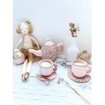 Floral Stuffed Toy Tea Set