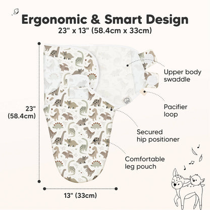 3pk Soothe Baby Swaddles 0-3 Months, Sleep Sack for Newborns