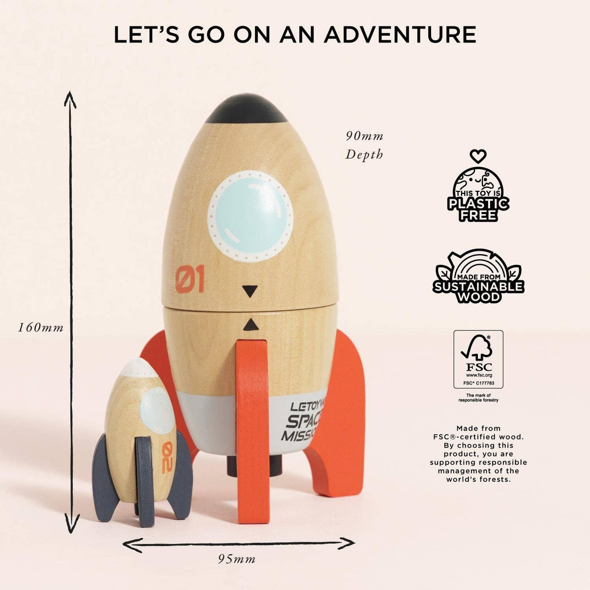 Magnetic Space Rocket Duo