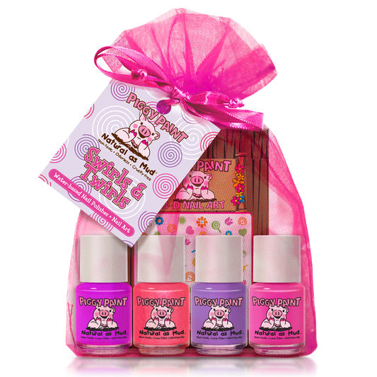 Swirls & Twirls Gift Set - Kids Non-toxic Nail Polish