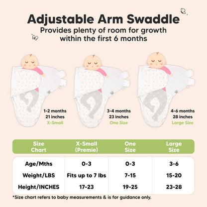 3pk Soothe Baby Swaddles 0-3 Months, Sleep Sack for Newborns
