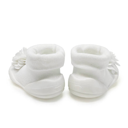 Komuello first walker baby sock shoes - Corsage -Snow