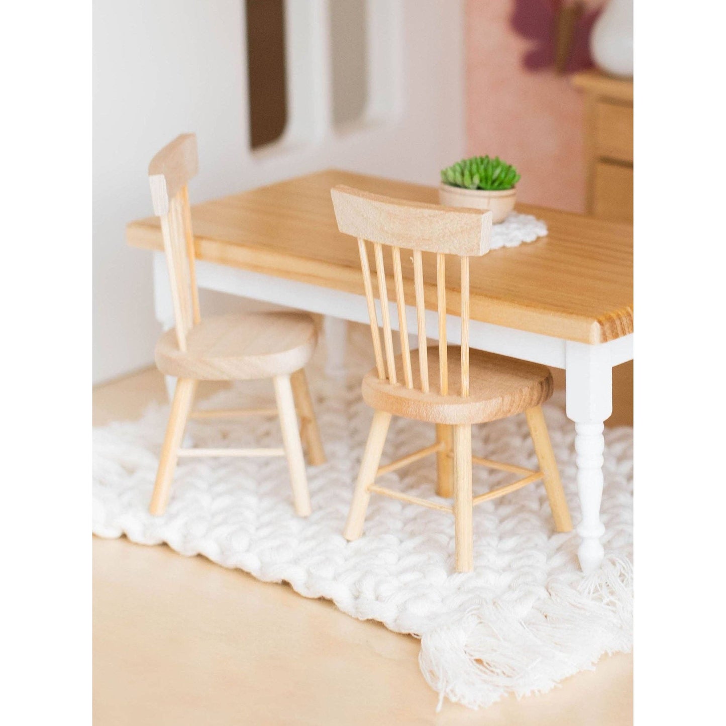 Dollhouse Classic Windsor Dining Chair | Natural Wood