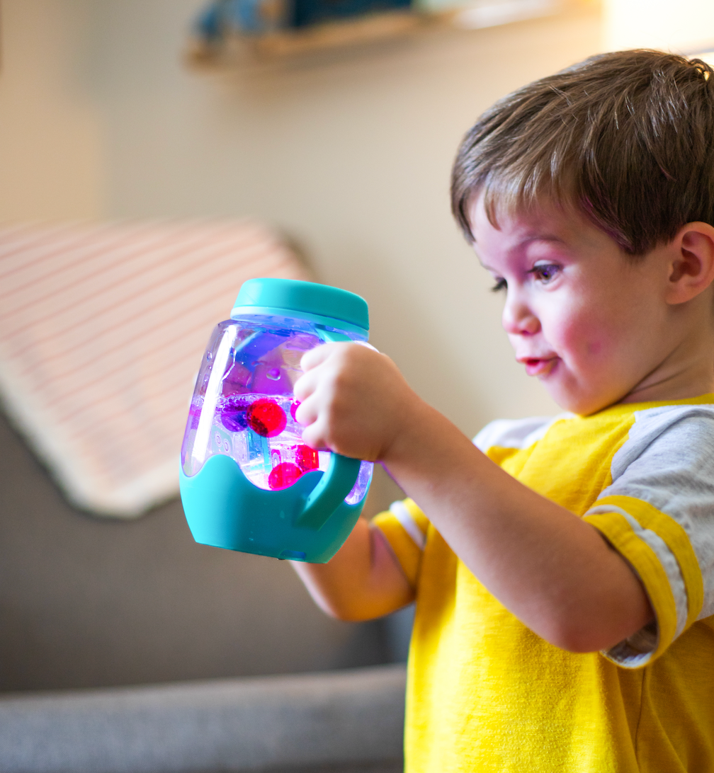 Blue Sensory Play Jar 