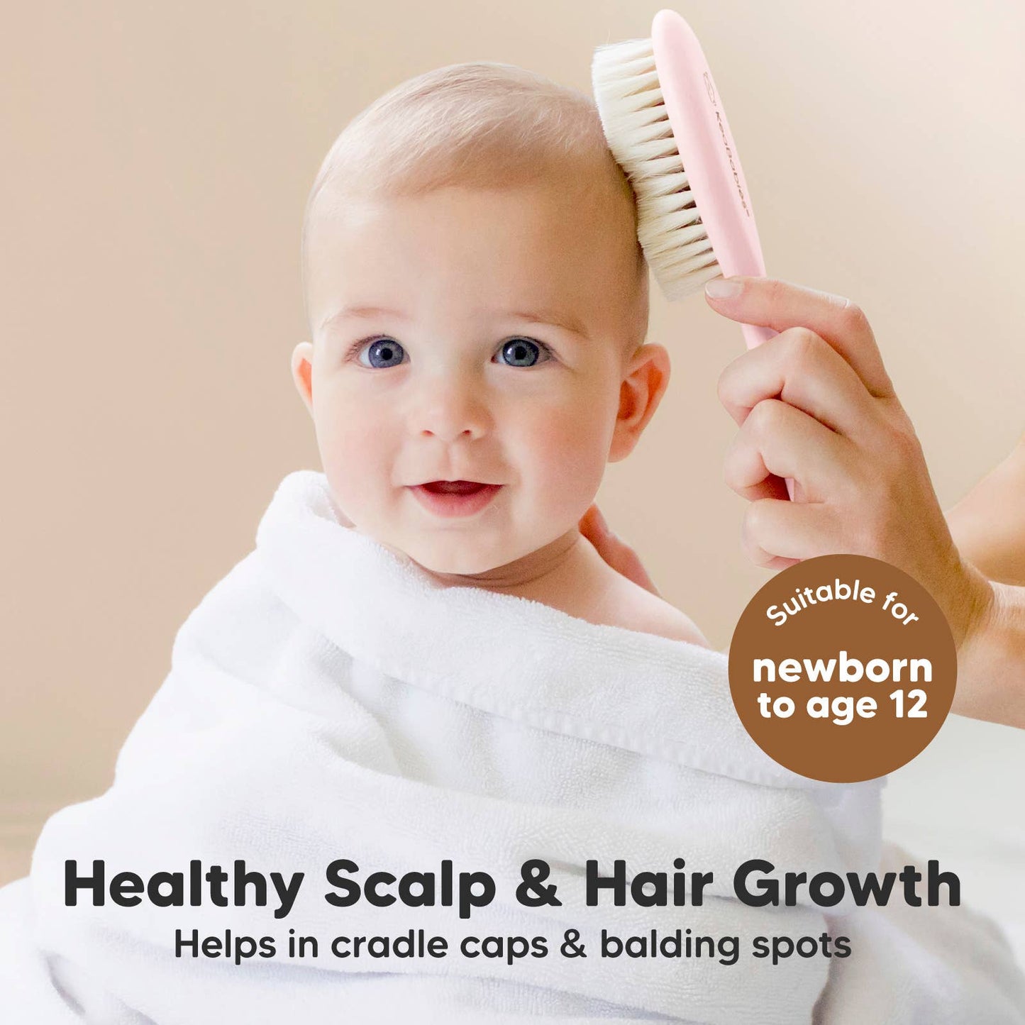 KeaBabies Baby Hair Brush and Comb Set