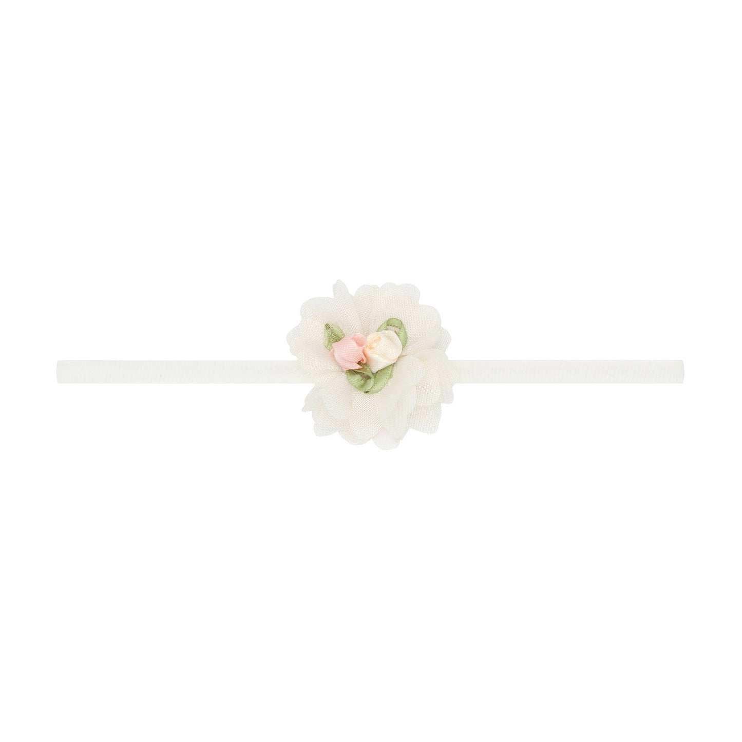 Baby Bling® Flower Skinny soft nylon headband