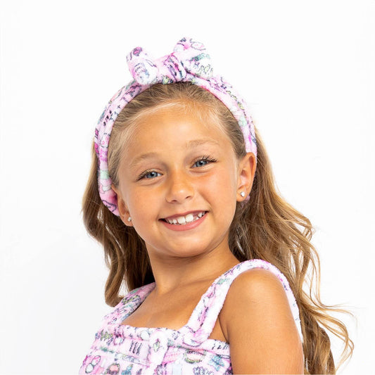 Girls Plush Spa Headband - Makeup