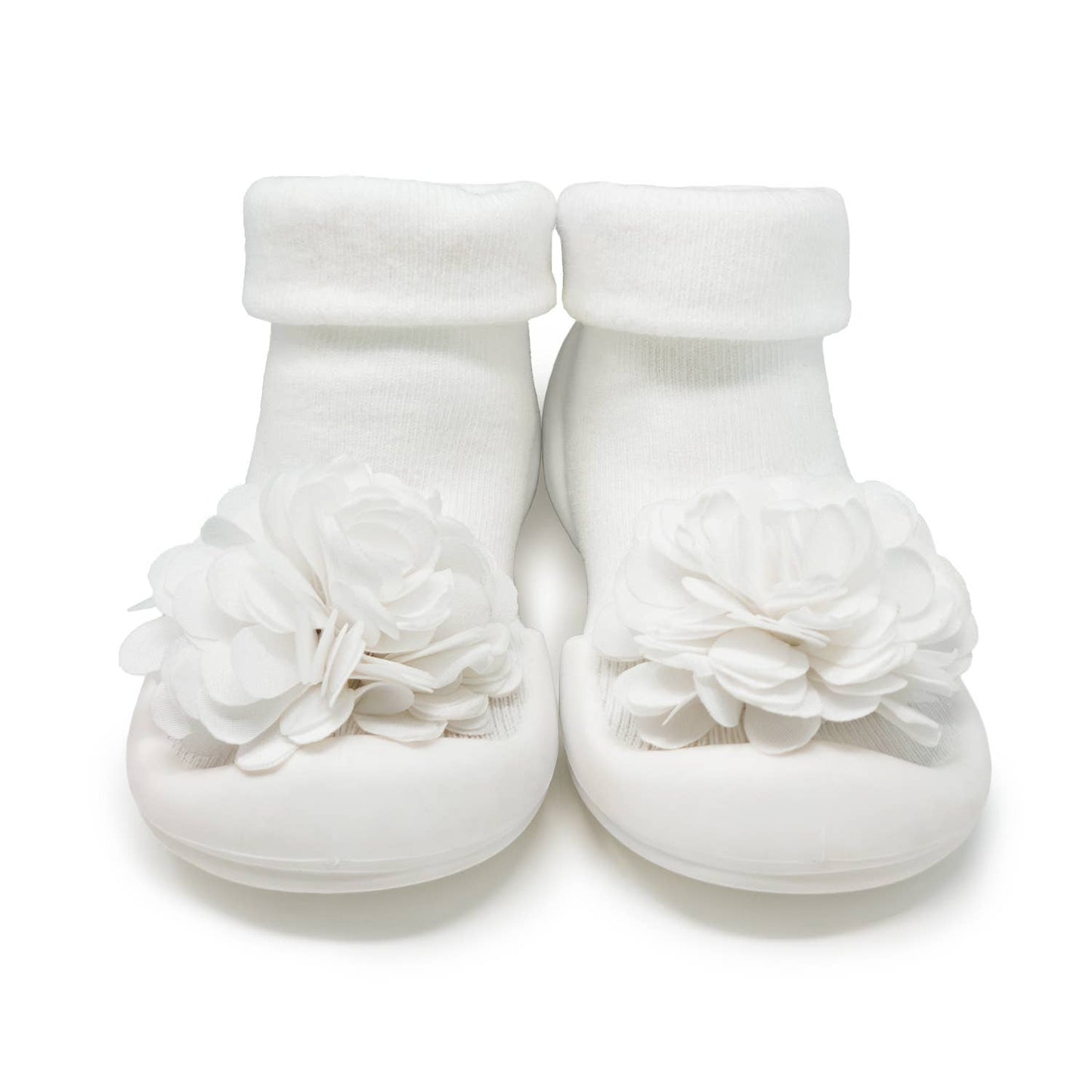 Komuello first walker baby sock shoes - Corsage -Snow