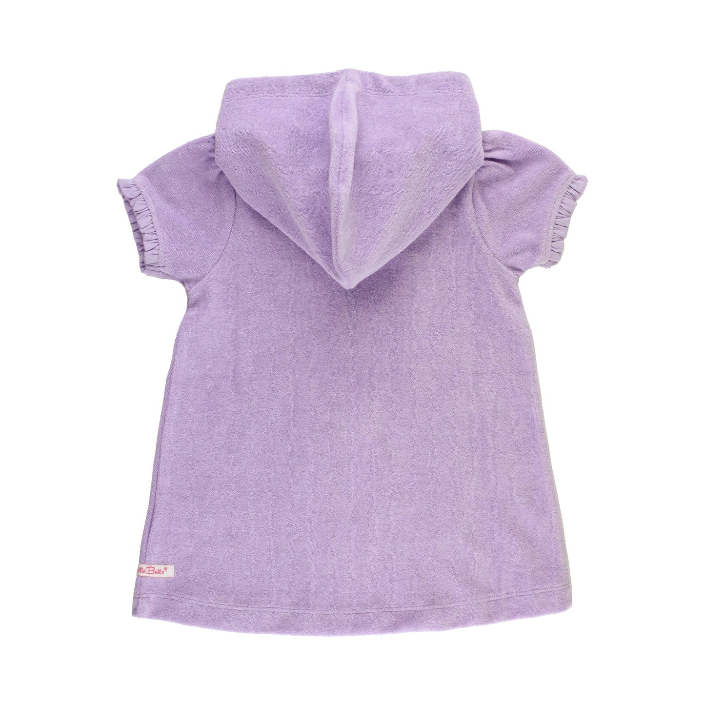 Girls Lavender Terry Full-Zip Cover Up