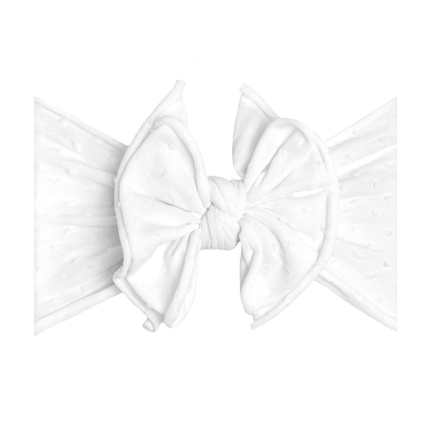Baby Bling® Shabby Dot FAB-BOW-LOUS® soft nylon bow headband