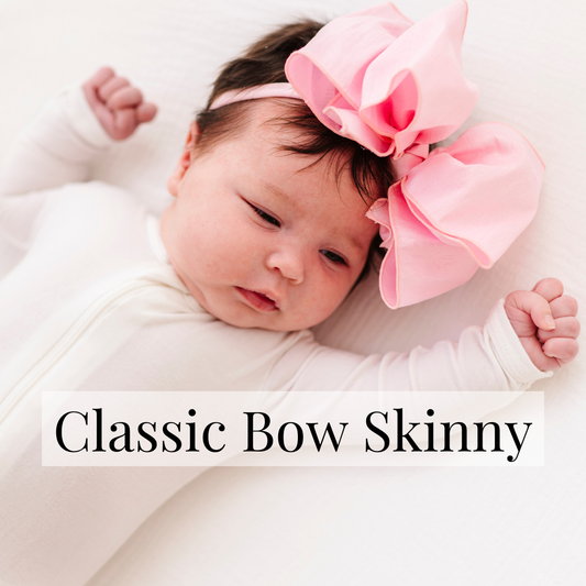 Baby Bling® Faux Silk Big Classic Bow Skinny on Nylon