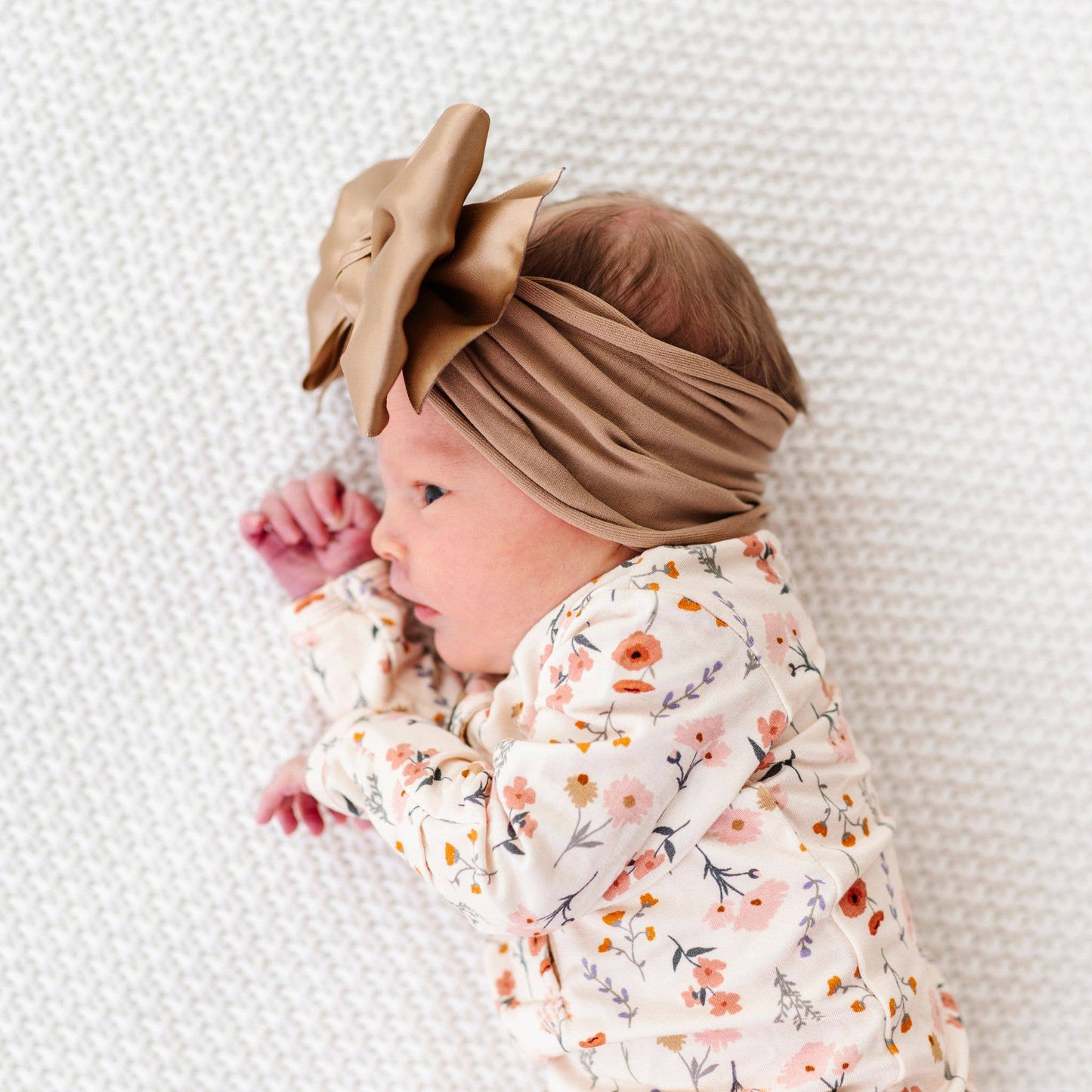 Baby Bling® Satin FAB® soft nylon headband with satin bow