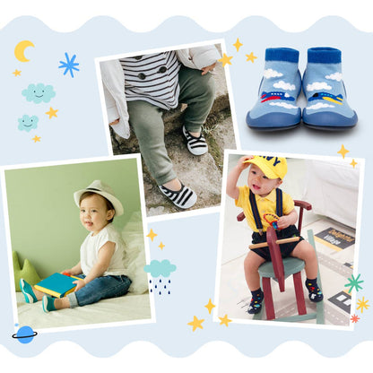 Komuello first walker baby sock shoes - Dinos