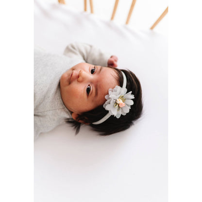 Baby Bling® Flower Skinny soft nylon headband