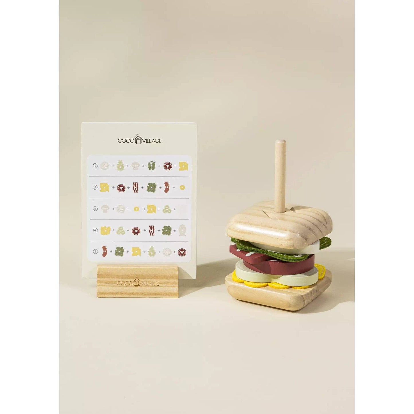 Wooden Stackable Sandwich