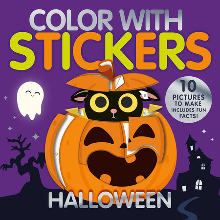 Color with Stickers: Halloween