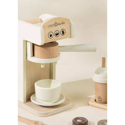 Wooden Coffee Maker Set - Foam