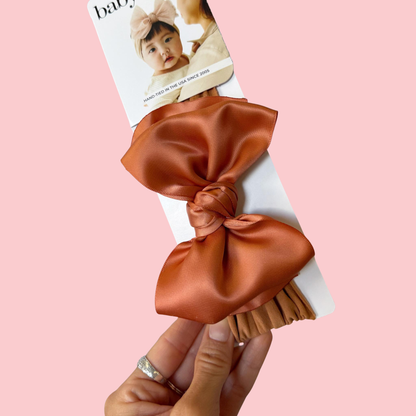 Baby Bling® Satin FAB® soft nylon headband with satin bow