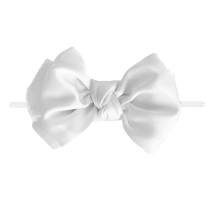Baby Bling® Satin FAB® Skinny nylon headband with satin bow