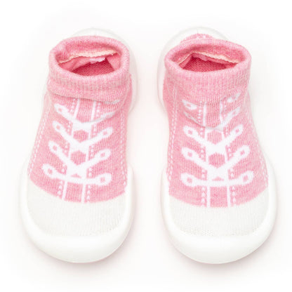 Komuello first walker baby sock shoes-Sneakers - Pink