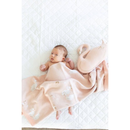 Blanket, Swan | Organic Cotton Kids & Baby Decor