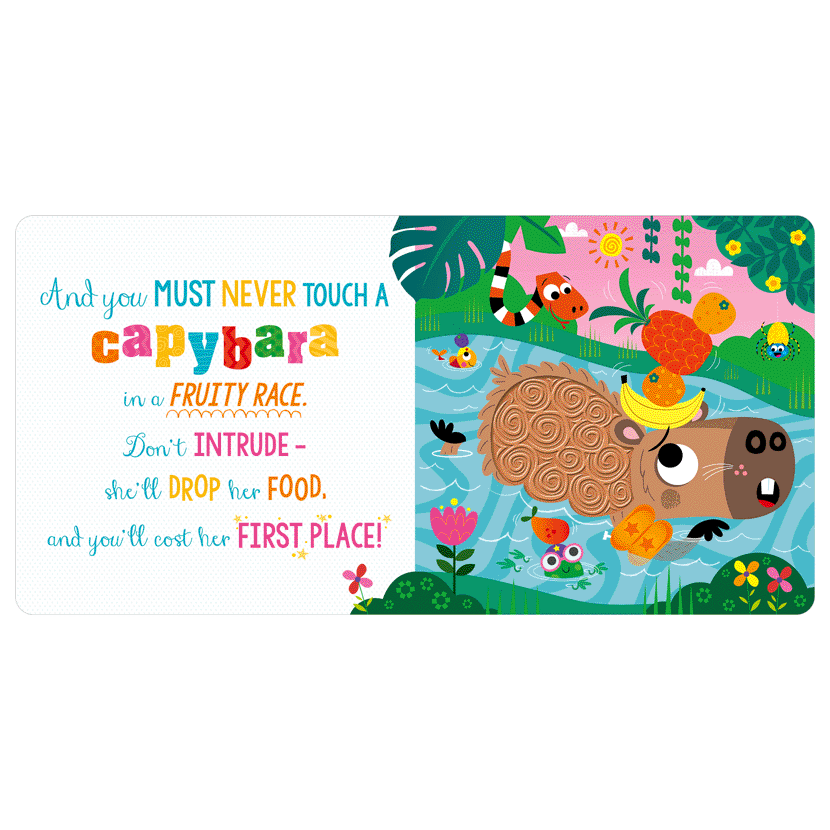 Board Book Never Touch a Capybara!
