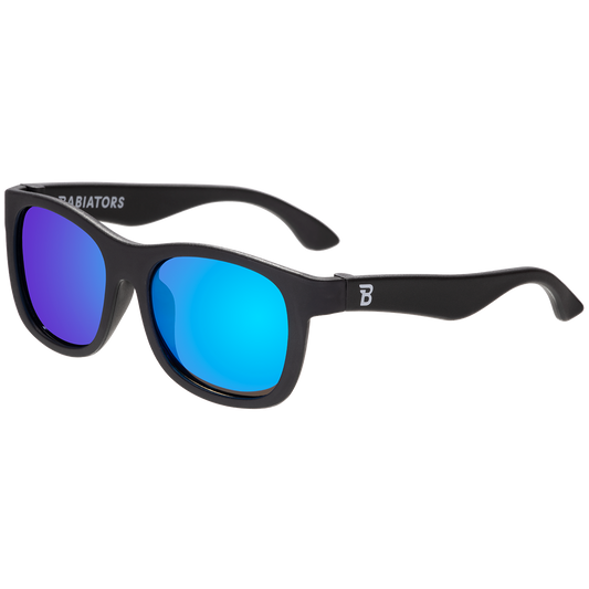 Jet Black Polarized Navigator | Cobalt Mirrored Lens