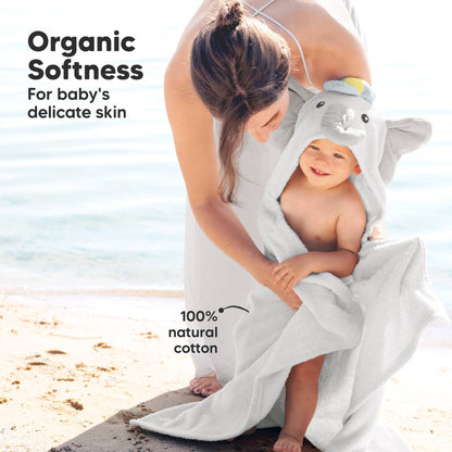 Playpals Hooded Baby Bath Towels for Newborn