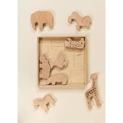 Wooden Balance Puzzle - Safari (8 pcs)