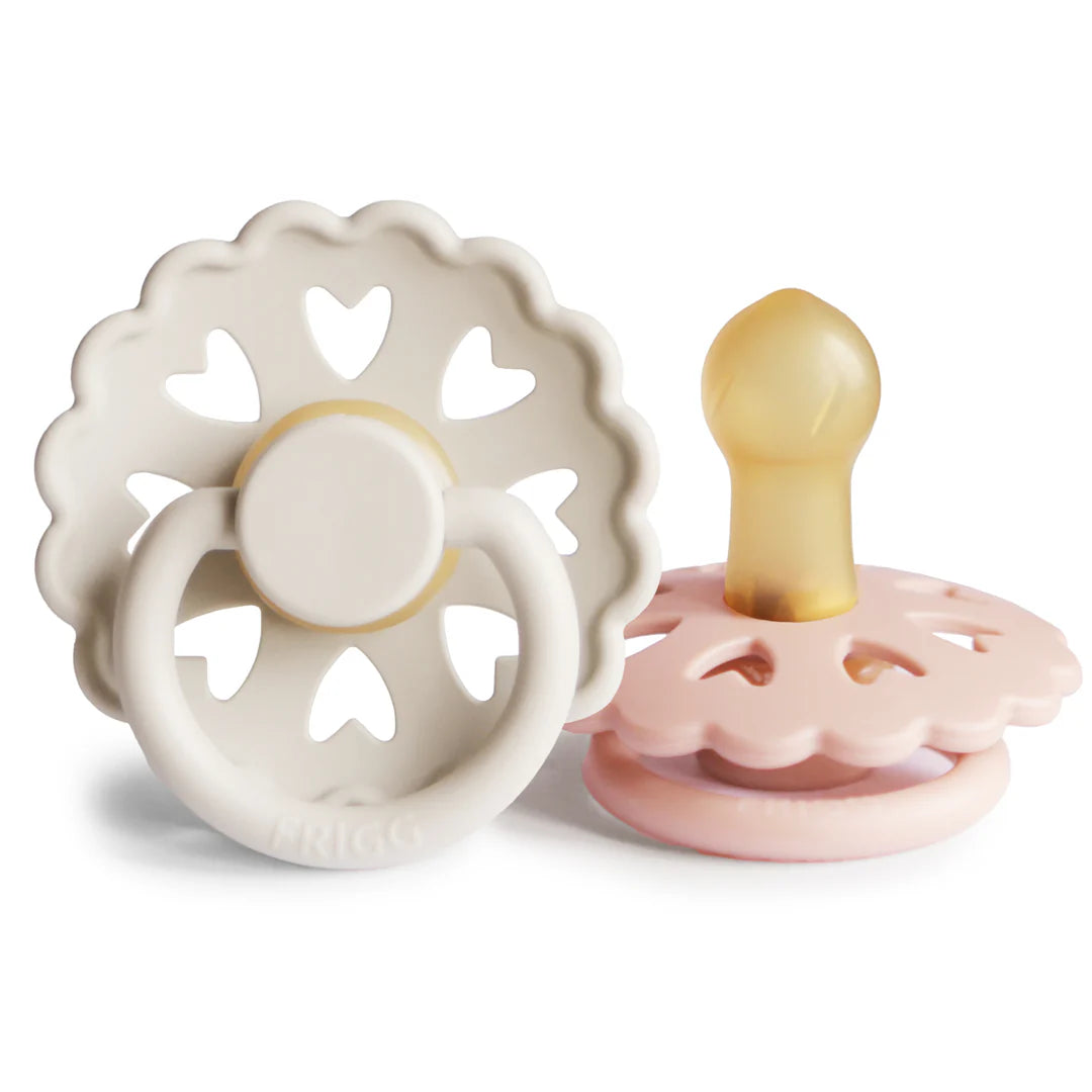 FRIGG Fairytale Nat Rub Pacifier 2pk