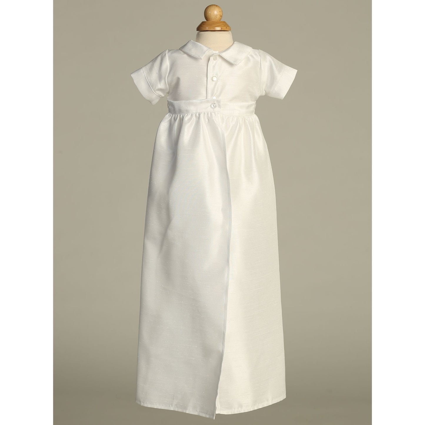 Shantung Romper w/Emb Lace and Detachable Gown