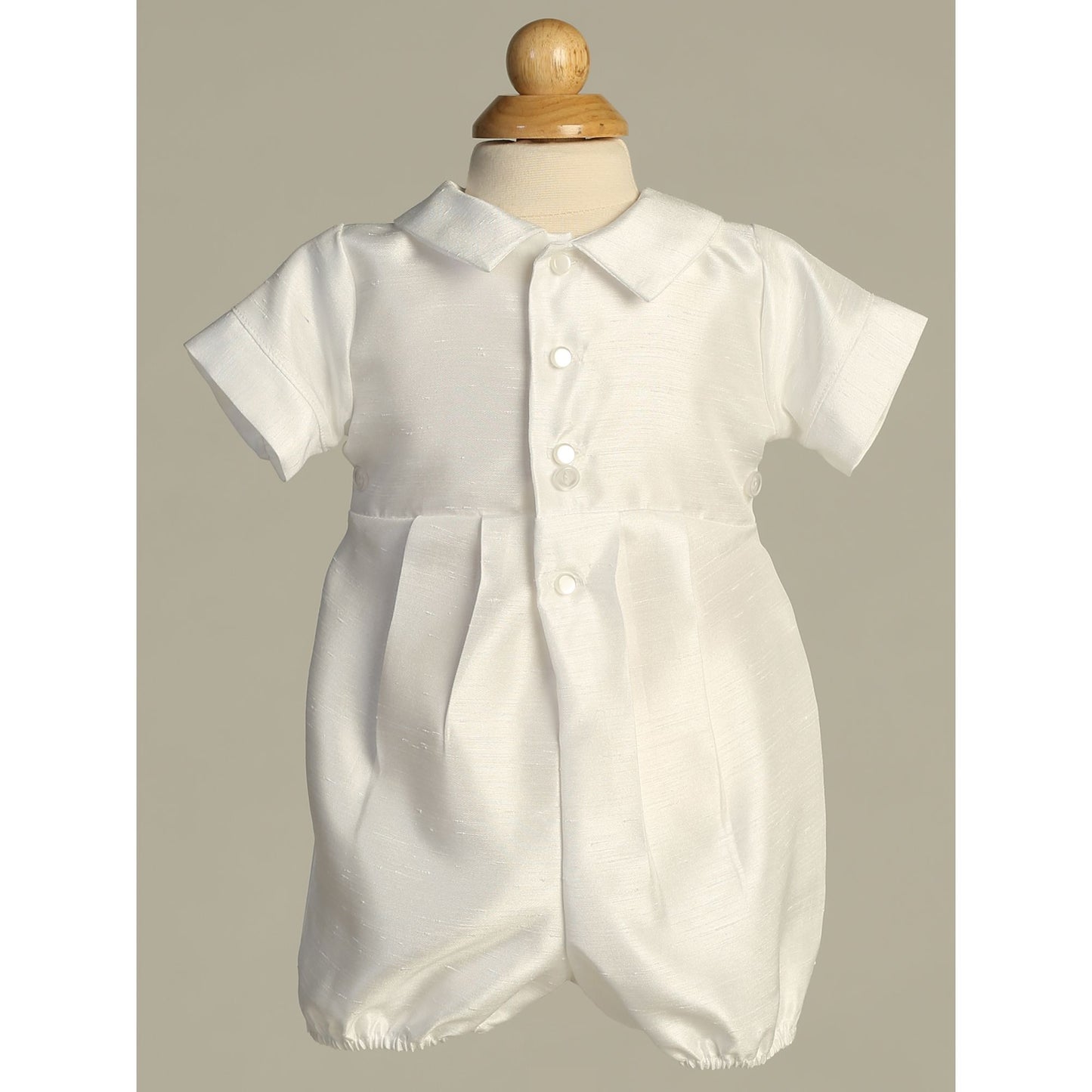 Shantung Romper w/Emb Lace and Detachable Gown