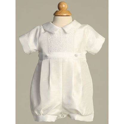 Shantung Romper w/Emb Lace and Detachable Gown