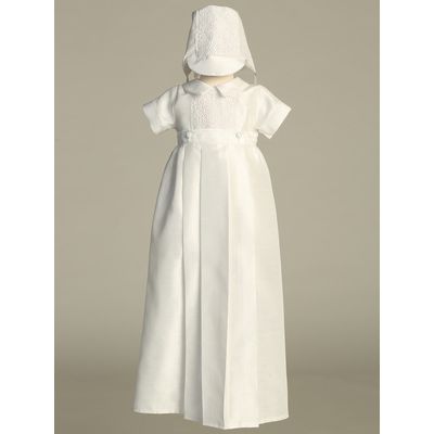 Shantung Romper w/Emb Lace and Detachable Gown