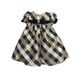 Metallic Check Girls Dress